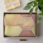 蜂蜜着色ハニカムシームレスパターンデザイン 薄葉紙 (ギフト)