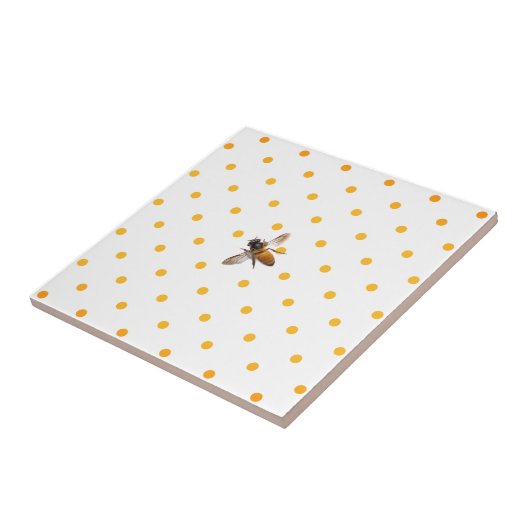 蜂蜜蜂と水玉 タイル (側面)