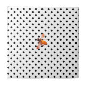 蜂蜜蜂と水玉 タイル (正面)