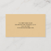 蜂蜜蜂のパターンあなたの養蜂ロゴ 名刺 (裏面)