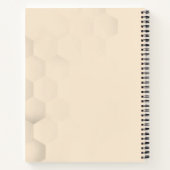 蜂蜜蜂のロゴ養蜂家の日記 ノートブック (裏面)