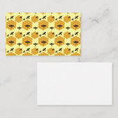 蜂蜜蜂の虫好き黄色い養蜂家 名刺 (正面/裏面)