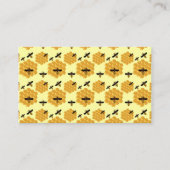 蜂蜜蜂の虫好き黄色い養蜂家 名刺 (正面)