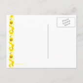 蜂蜜蜂ハニカムカスタムはがき ポストカード (裏面)