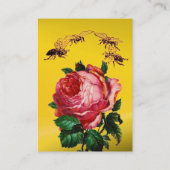 蜂蜜蜂、養蜂家ブラウンワックスシールモノグラム 名刺 (裏面)