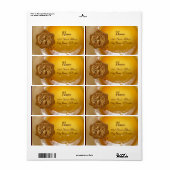 蜂蜜蜂、養蜂家養蜂蜜ワックスシール ラベル (フルシート)