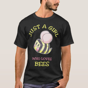 蜂蜜養蜂家が大好きな女の子 Tシャツ