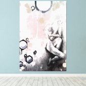 蜂蜜 キャンバスプリント (インサイチュ (ウッドフロア))