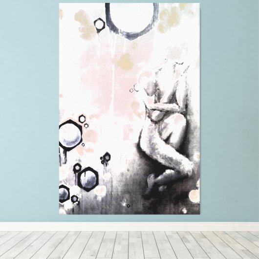 蜂蜜 キャンバスプリント (インサイチュ (ウッドフロア))