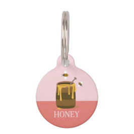 蜂蜜 ペット　ネームタグ