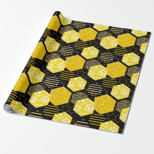 蜂蜜！ラッピング紙 ラッピングペーパー (アンロールド)