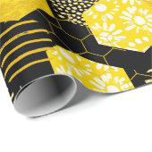 蜂蜜！ラッピング紙 ラッピングペーパー (ロールコーナー)