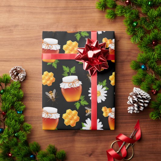 蜂蜜！ラッピング紙 ラッピングペーパー (クリスマスギフト)