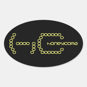 蜂蜜 楕円形シール