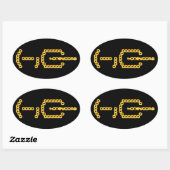 蜂蜜 楕円形シール (シート)