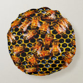 蜂装飾用クッション ラウンドクッション (裏面)