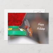 蜂飛んでいるすずめ シーズンポストカード (正面/裏面)