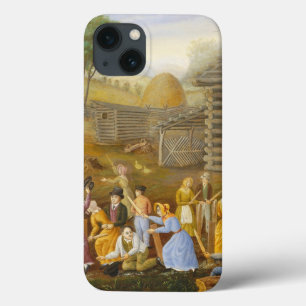蜂1885年をたたいて整形する亜麻(ベッドのカチカチ音をたてることの油) iPhone 13ケース