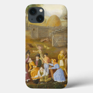 蜂1885年をたたいて整形する亜麻(ベッドのカチカチ音をたてることの油) iPhone 13ケース