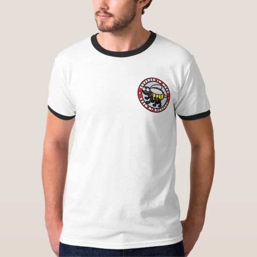 蜂2のワイシャツ1で覆われる Tシャツ (正面)