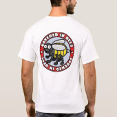 蜂2のワイシャツ3で覆われる Tシャツ (裏面)