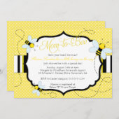 "蜂"への蜂のテーマの-ベビーシャワーの招待状-お母さん 招待状 (正面/裏面)