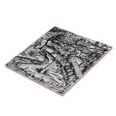 蜂、イラストレーションをからのがちである幸せなhusbandsmen タイル (側面)