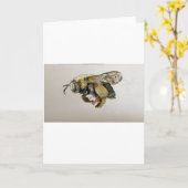 蜂 カード (黄色い花)