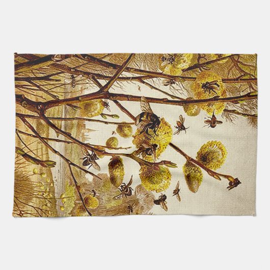 蜂 キッチンタオル (横)