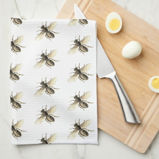 蜂 キッチンタオル (四つ折り)