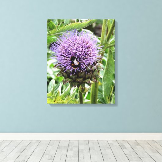 蜂 キャンバスプリント (インサイチュ (ウッドフロア))