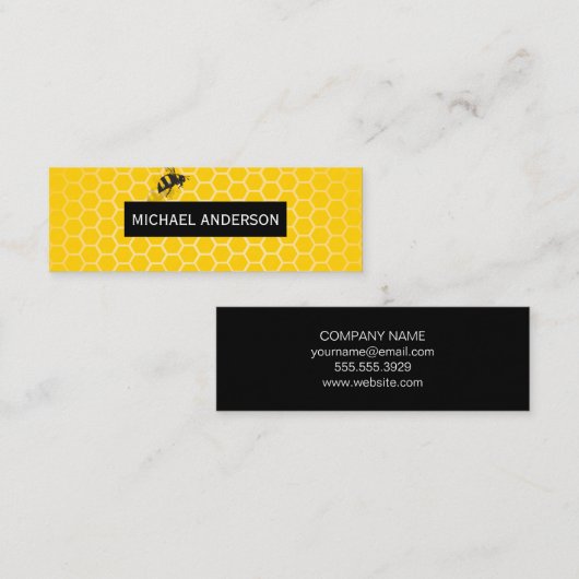 蜂 スキニー名刺 (正面/裏面)