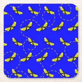 蜂 スクエアペーパーコースター