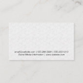 蜂 |ハニカムパターン 名刺 (裏面)