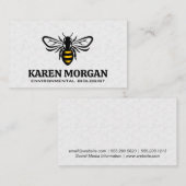 蜂 |ハニカムパターン 名刺 (正面/裏面)