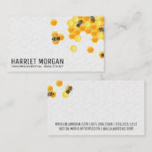 蜂 | ハニカム | 昆虫 名刺 (正面/裏面)