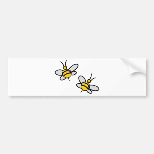 蜂 バンパーステッカー (正面)