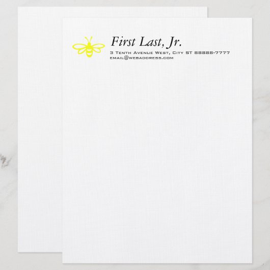 蜂[レモン] レターヘッド (正面/裏面)
