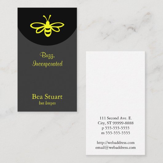 蜂[レモン] 名刺 (正面/裏面)