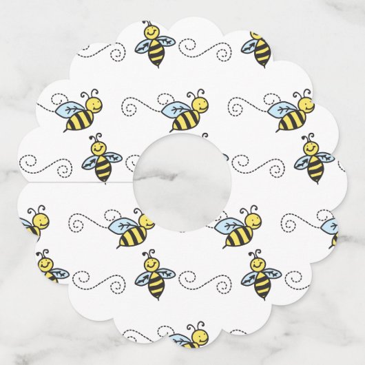 蜂 ワイングラスタグ (正面)