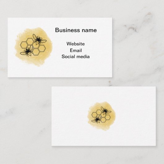 蜂 名刺 (正面/裏面)