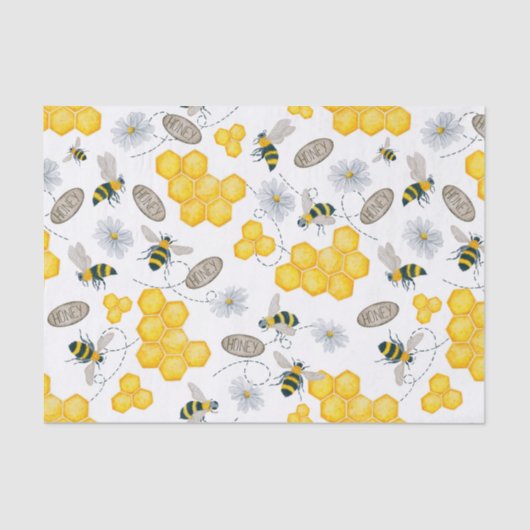 蜂、花、蜂蜜 薄葉紙 (正面)
