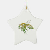 蜂 – Bees – 昆虫 – Honey Bee - Bee Sting セラミックオーナメント (右)