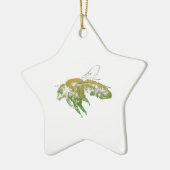 蜂 – Bees – 昆虫 – Honey Bee - Bee Sting セラミックオーナメント (左)