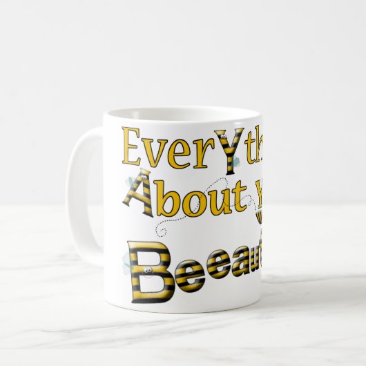 蜂Beeautiful コーヒーマグカップ (正面左)