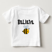 蜂lieveのワイシャツ ベビーTシャツ (裏面)