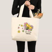 蜂utifulの祖母のバッグ ラージトートバッグ (正面(商品))