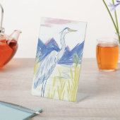 蜃気楼からコウノトリ 台座サイン (インサイチュ)