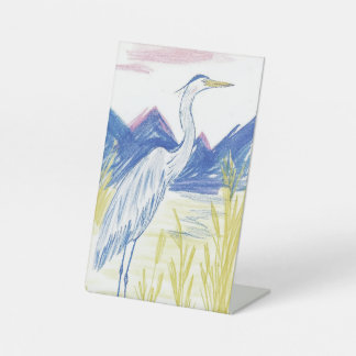 蜃気楼からコウノトリ 台座サイン