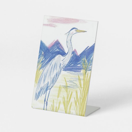 蜃気楼からコウノトリ 台座サイン (正面)